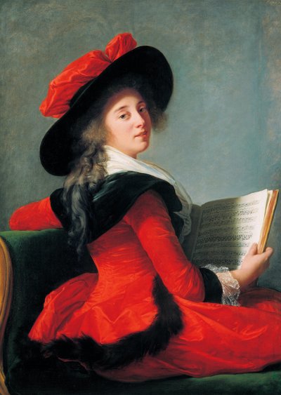 Retrato, de, baronesa, Crussol de Elisabeth Louise Vigee Lebrun